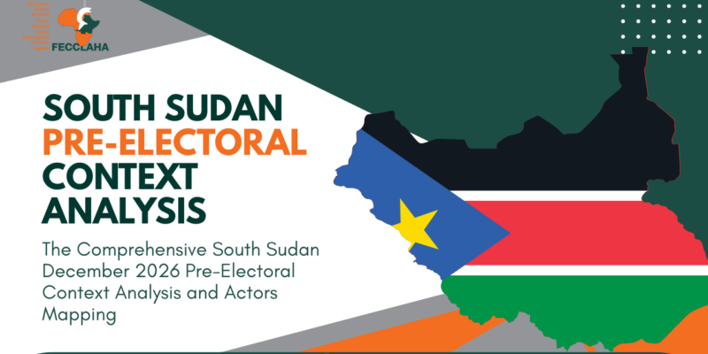 The Comprehensive South Sudan December 2026 Pre-Electoral Context Analysis and Actors Mapping and Recommendations